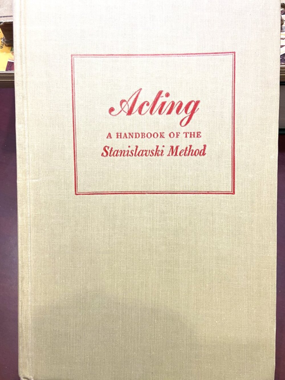 BOOK: Acting A Handbook of the Stanislavski Method